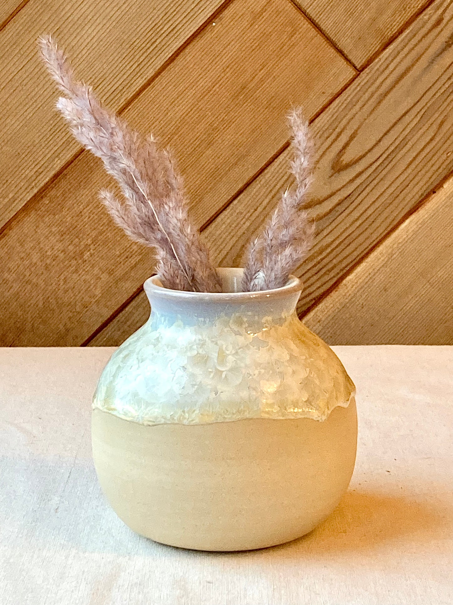 Crystalline Bud Vase