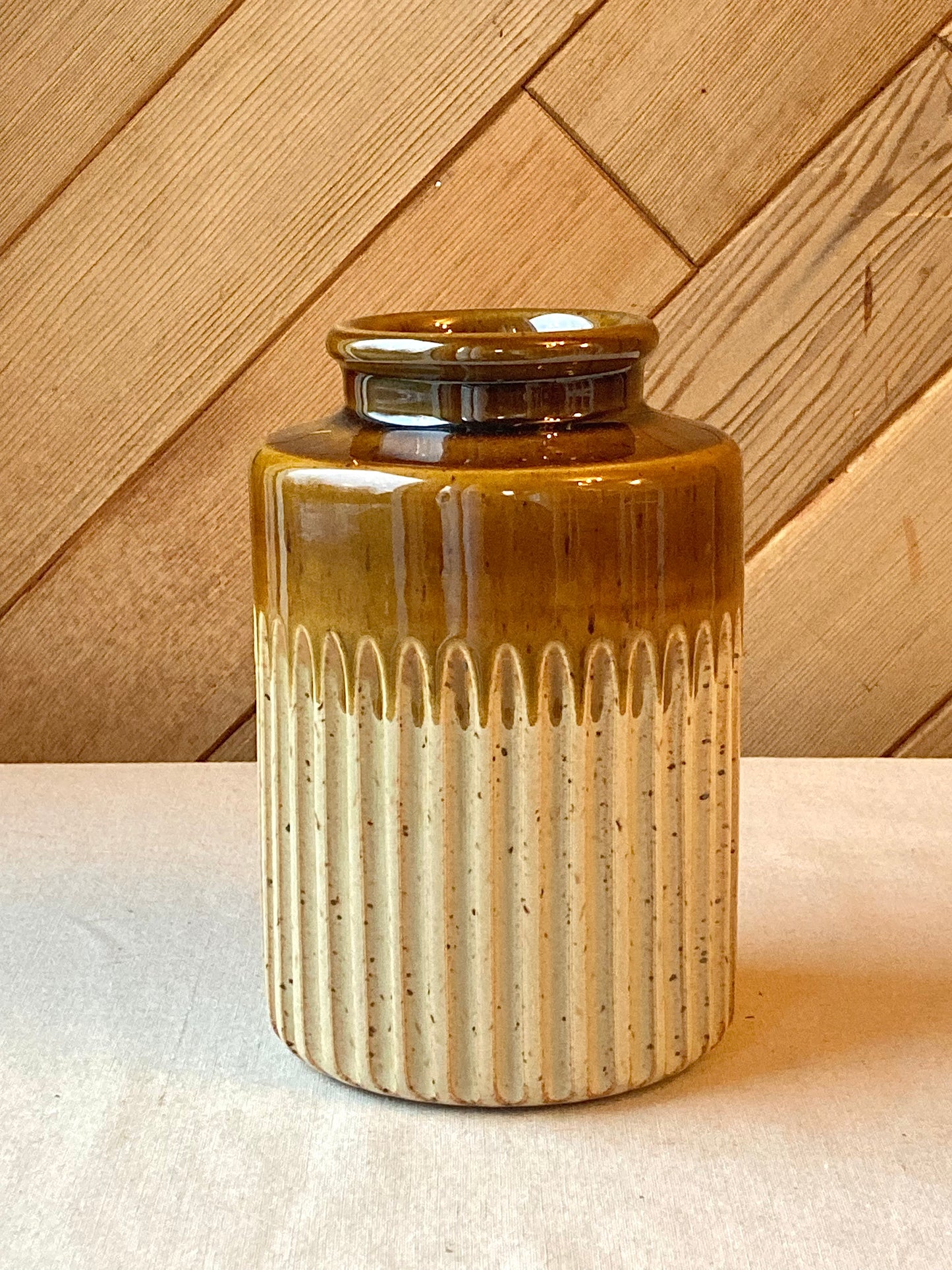 Carved Amber Vase