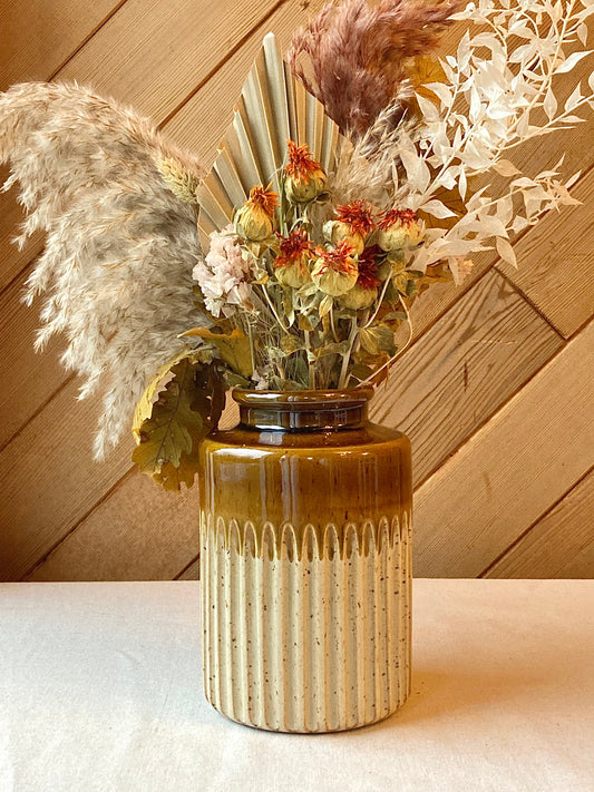Carved Amber Vase